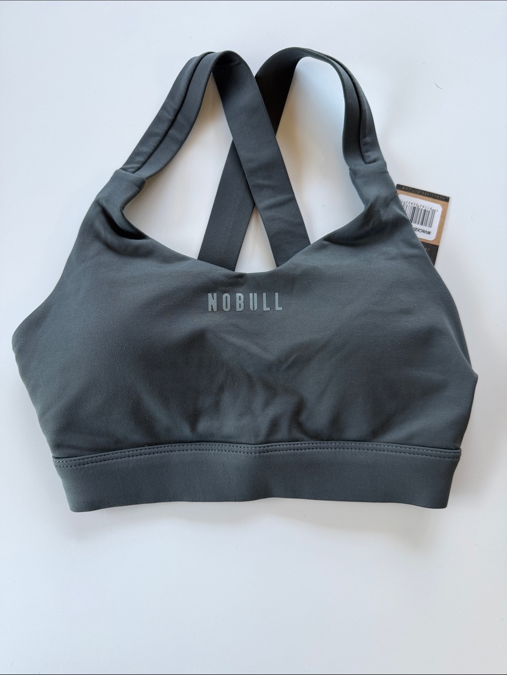 NOBULL Dark Gray Crossback Sports Bra XS